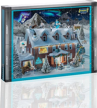 HAZET Santa Tools Advent Calendar 2023 | 33-piece premium tool set including bit ratchet, HAZET SmartHolder & bit set | Christmas calendar with daily QR code competition in the sale